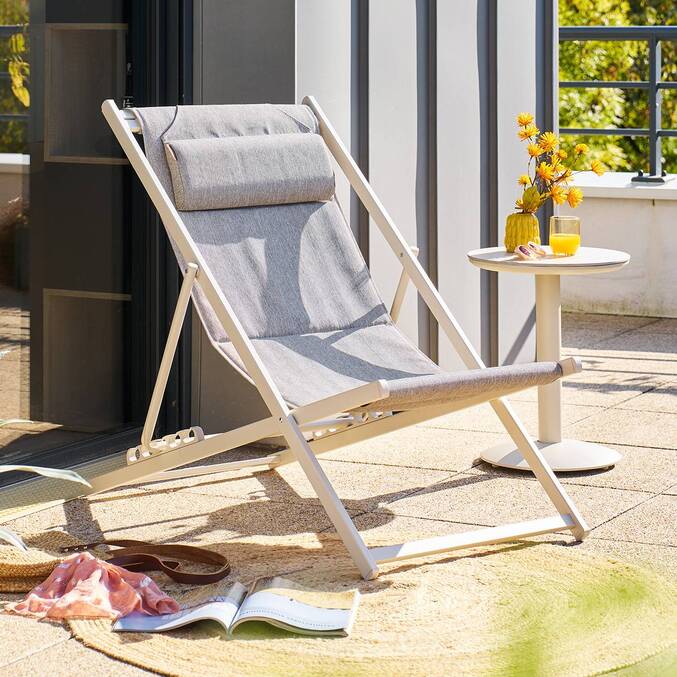 Chilienne de jardin pliable LUNIVIA Argile