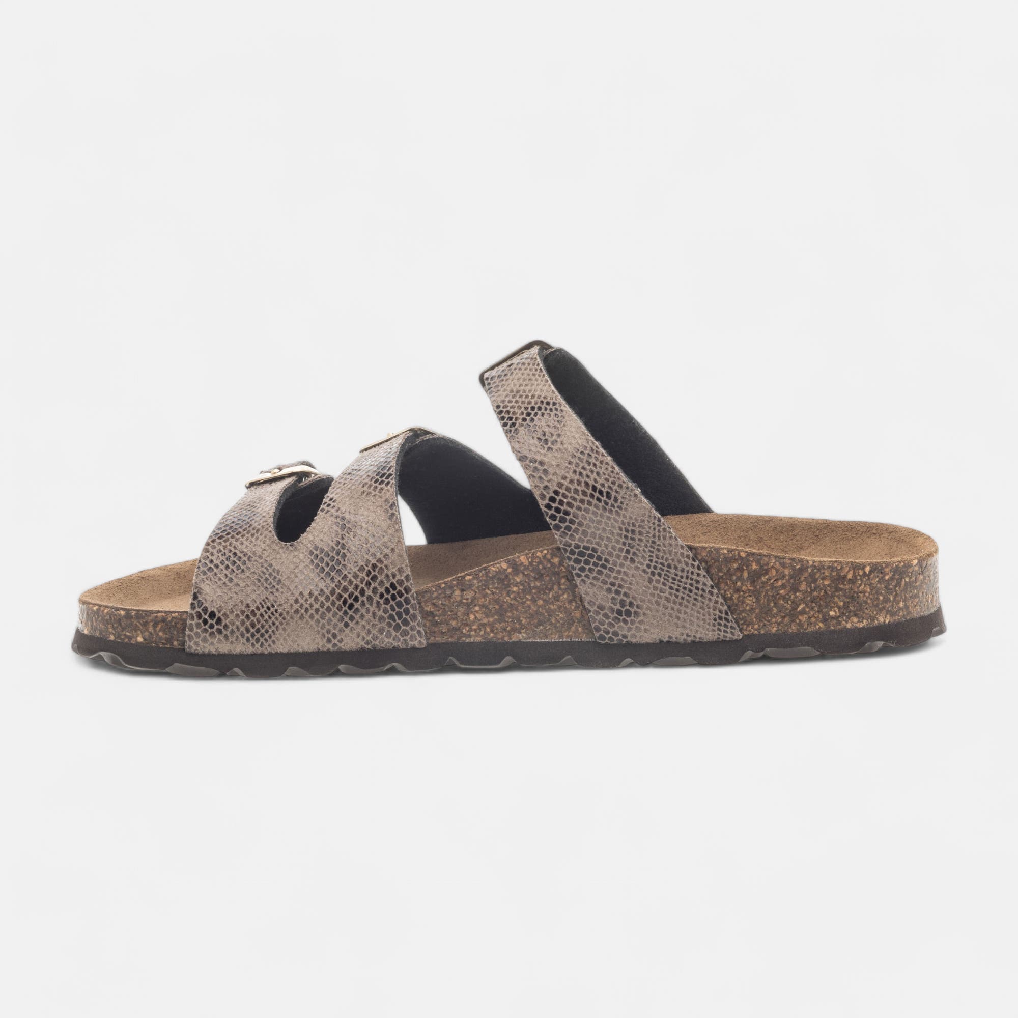 Mules semelle liège Femme marron