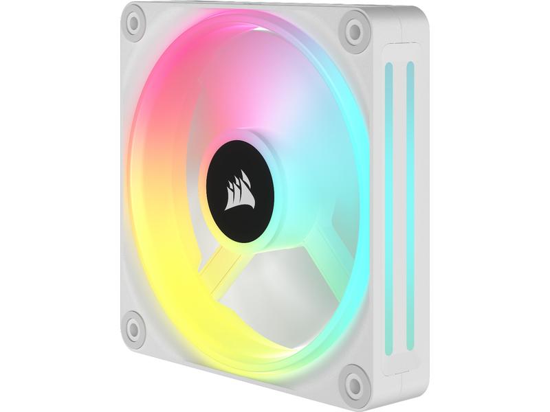 Corsair PC-Lüfter iCUE QX120 RGB Expansion Kit Weiss 120-mm-PWM-Lüfter-Erweiterungskit