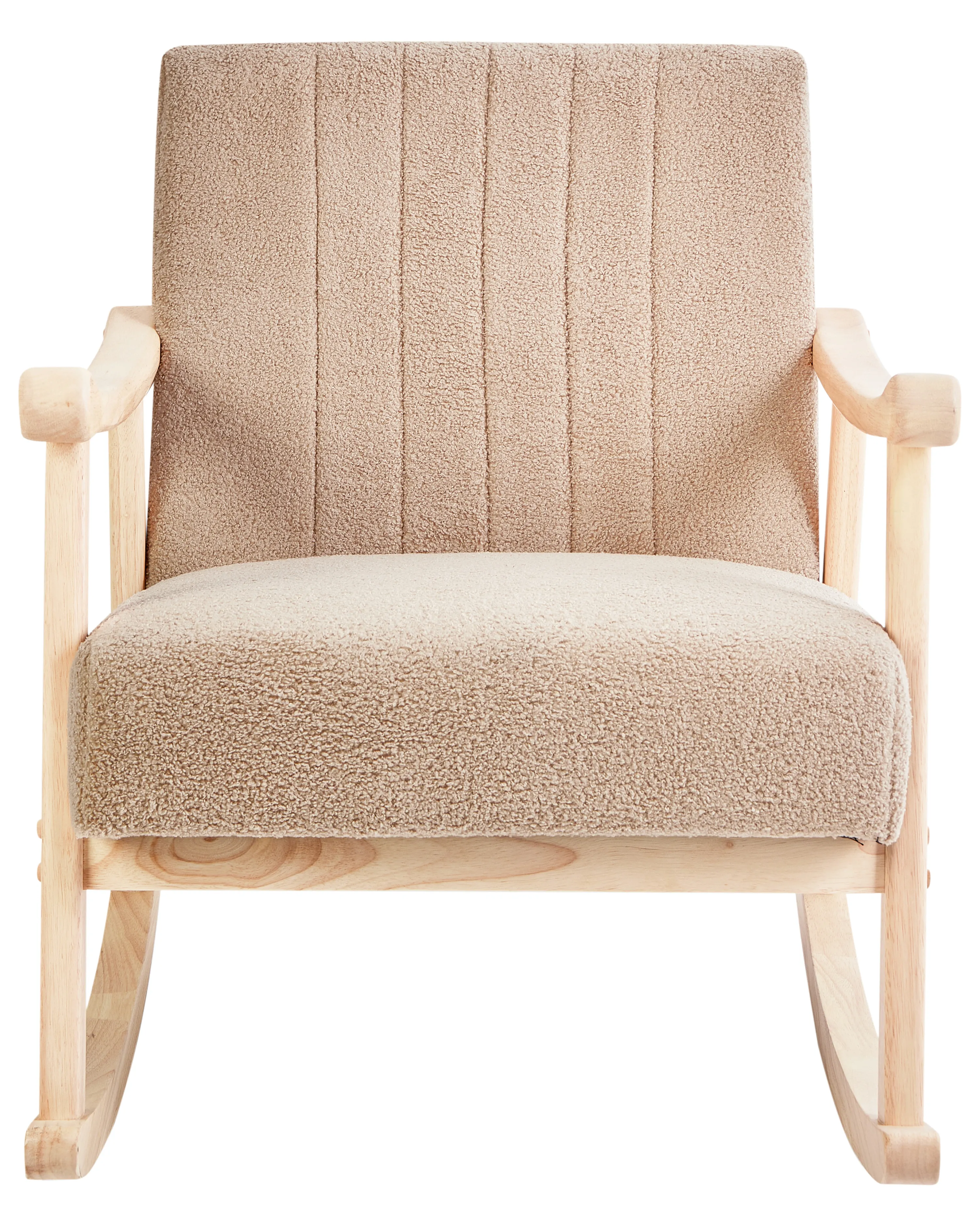 Schommelstoel LEKNES Bouclé Beige