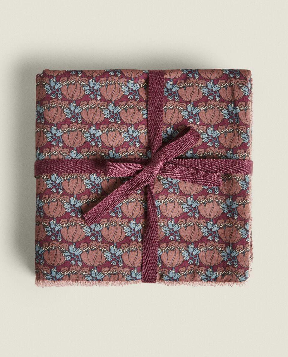 PACOTE DE PANOS DE MUSSELINA INFANTIL FEITOS COM TECIDO LIBERTY (PACOTE COM 2)