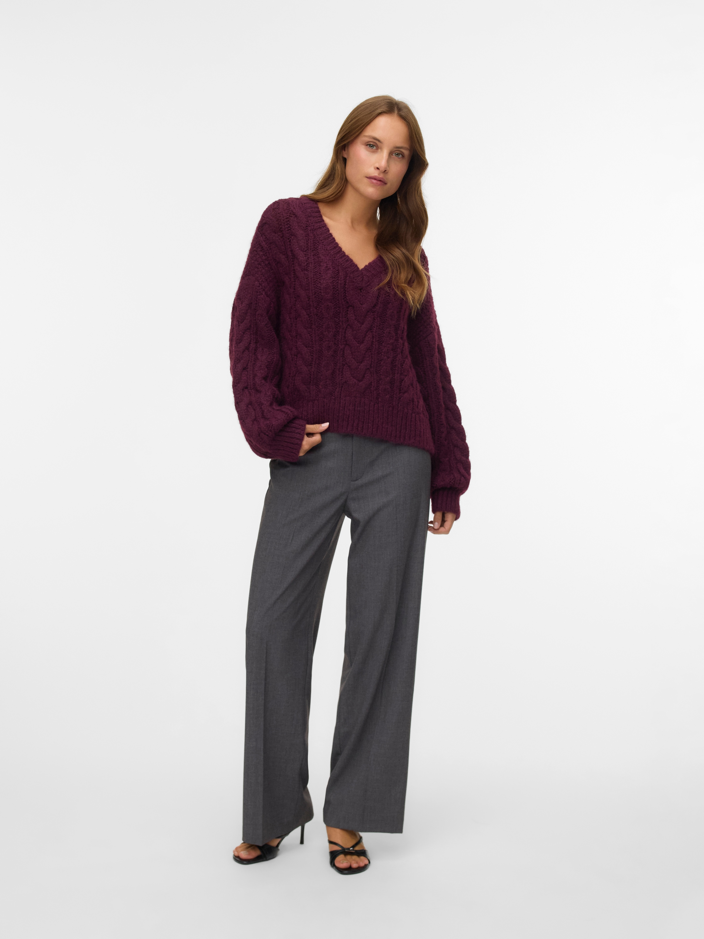 Vero Moda Anzughose »VMTEXAS MW STRAIGHT PANT NOOS«