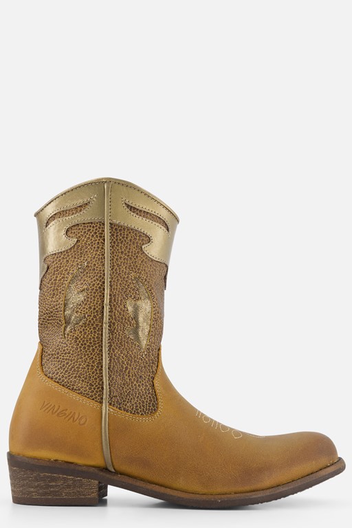 Vingino Vera Xhi Cowboylaarzen cognac Leer