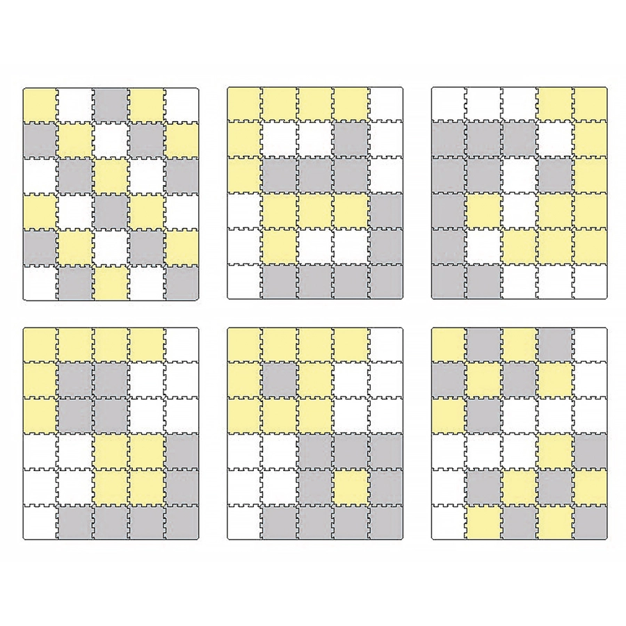 Kinderkraft Luno Schaumstoff Puzzlematte, gelb
