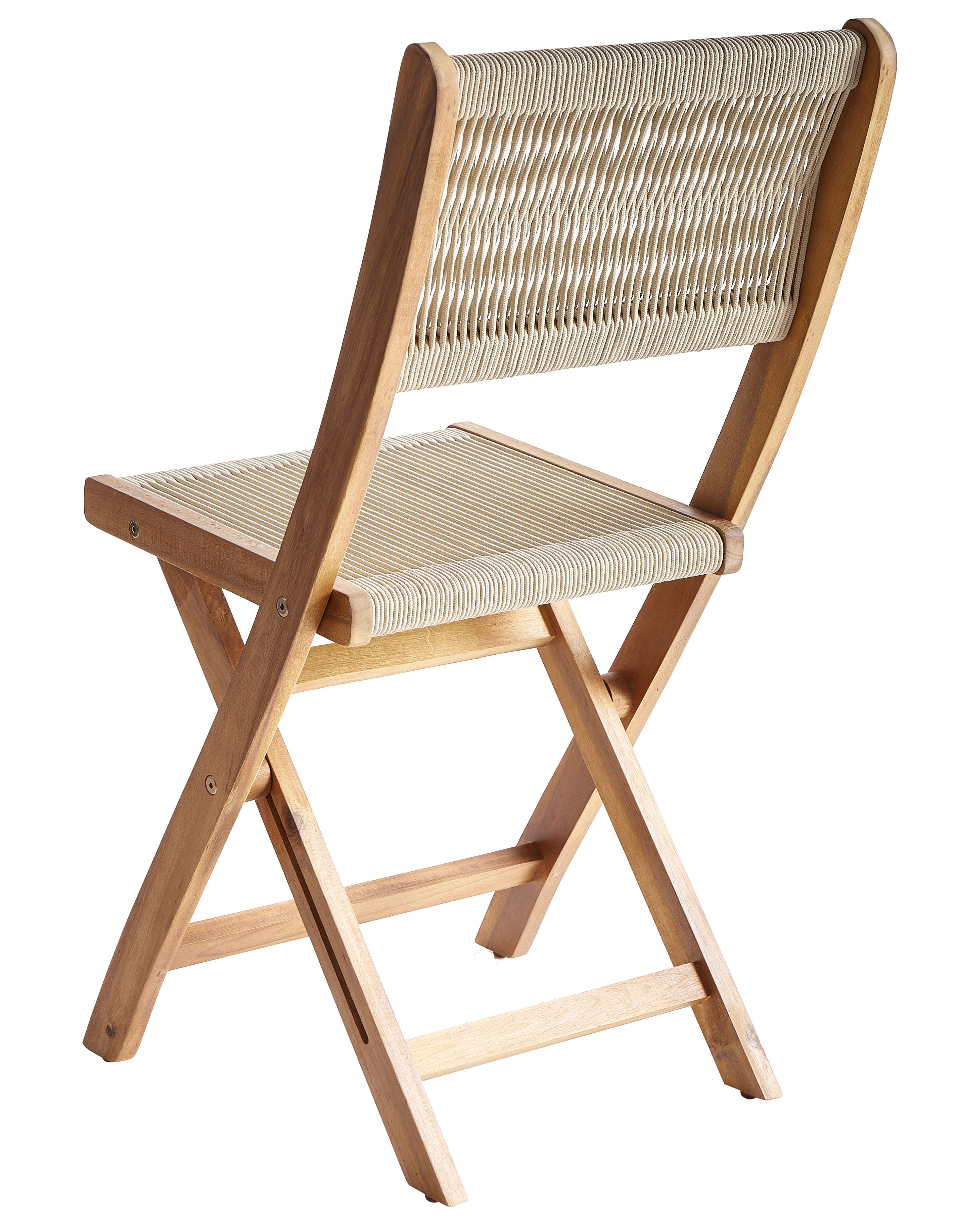 Bistroset inklapbaar PROSSEDI Acaciahout Beige