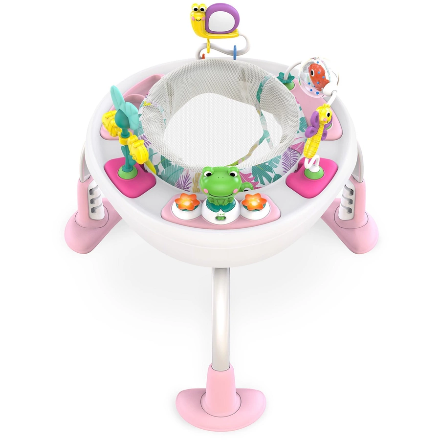 Bright Starts Bounce Bounce Baby™ 2-in-1 Spieltrampolin & Tisch, rosa