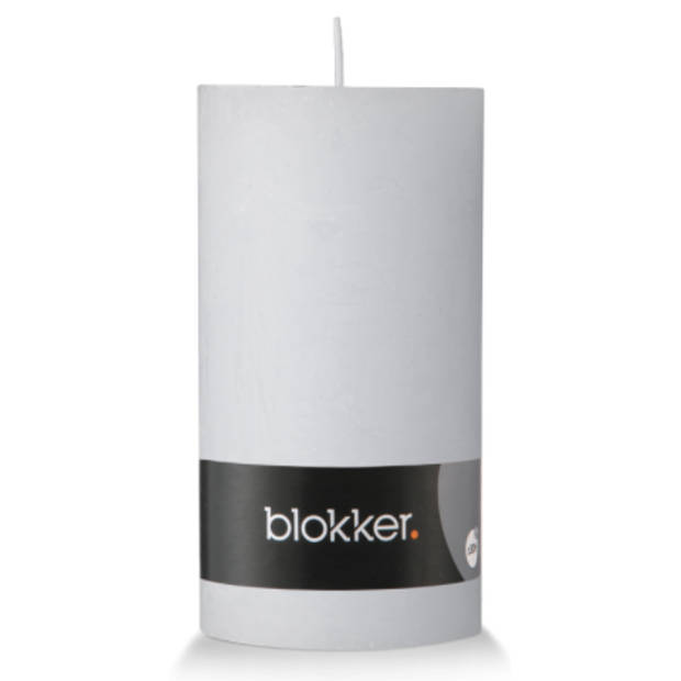 Blokker Rustieke Cilinderkaars - 7x13 cm - Wit