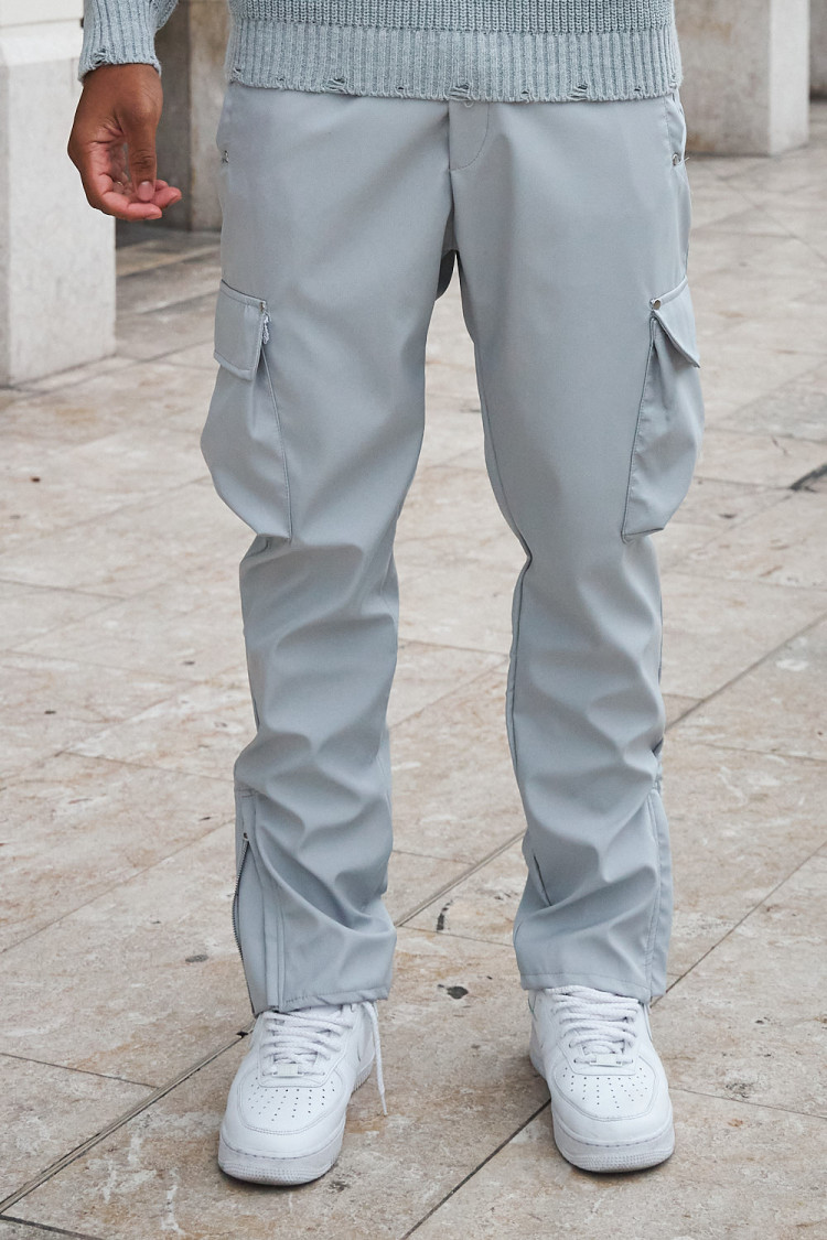 Pantalon cargo gris