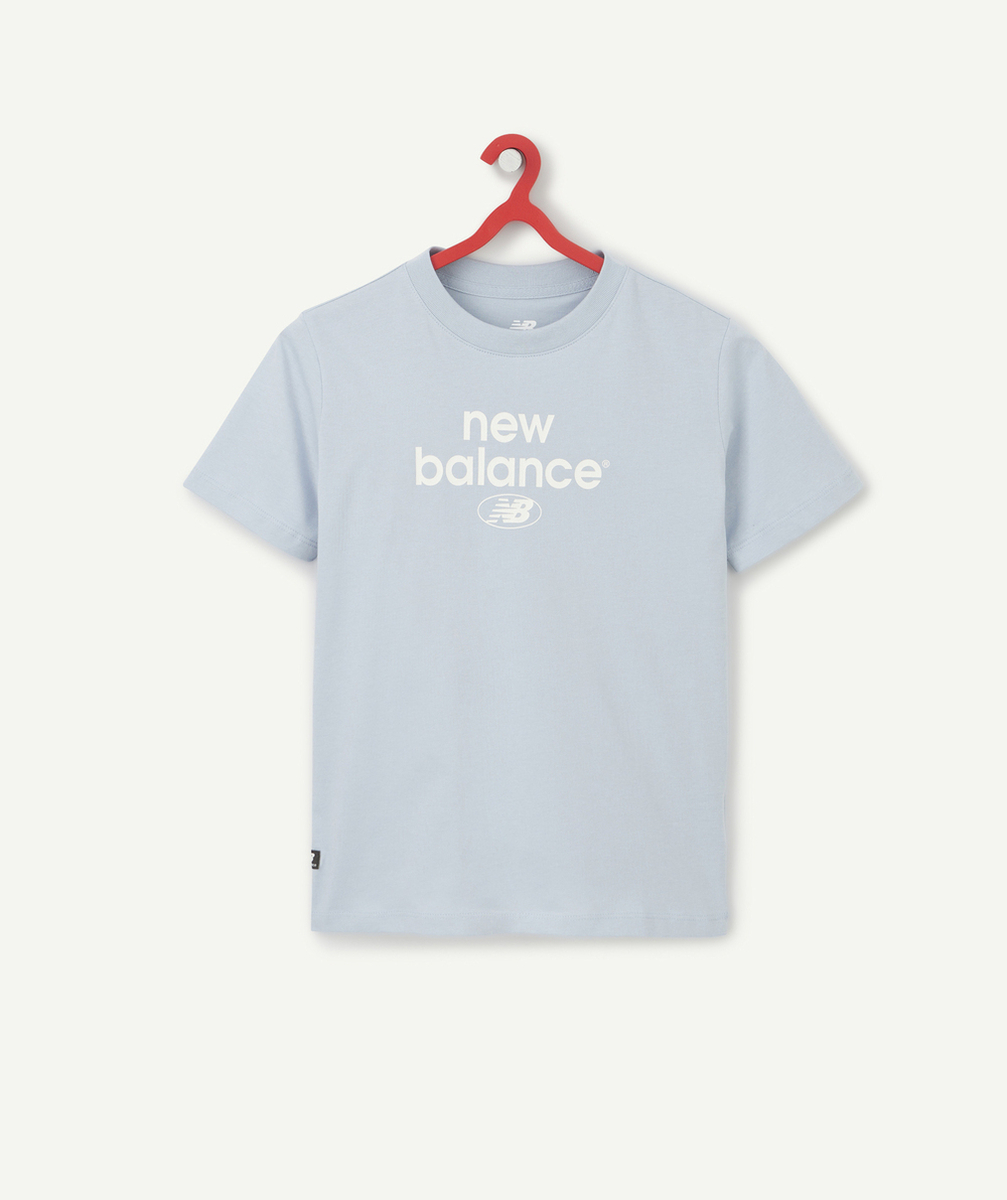 NEW BALANCET-SHIRT FILLE BLEU CIEL EN COTON ESSENTIALS REIMAGINED ARCHIVE