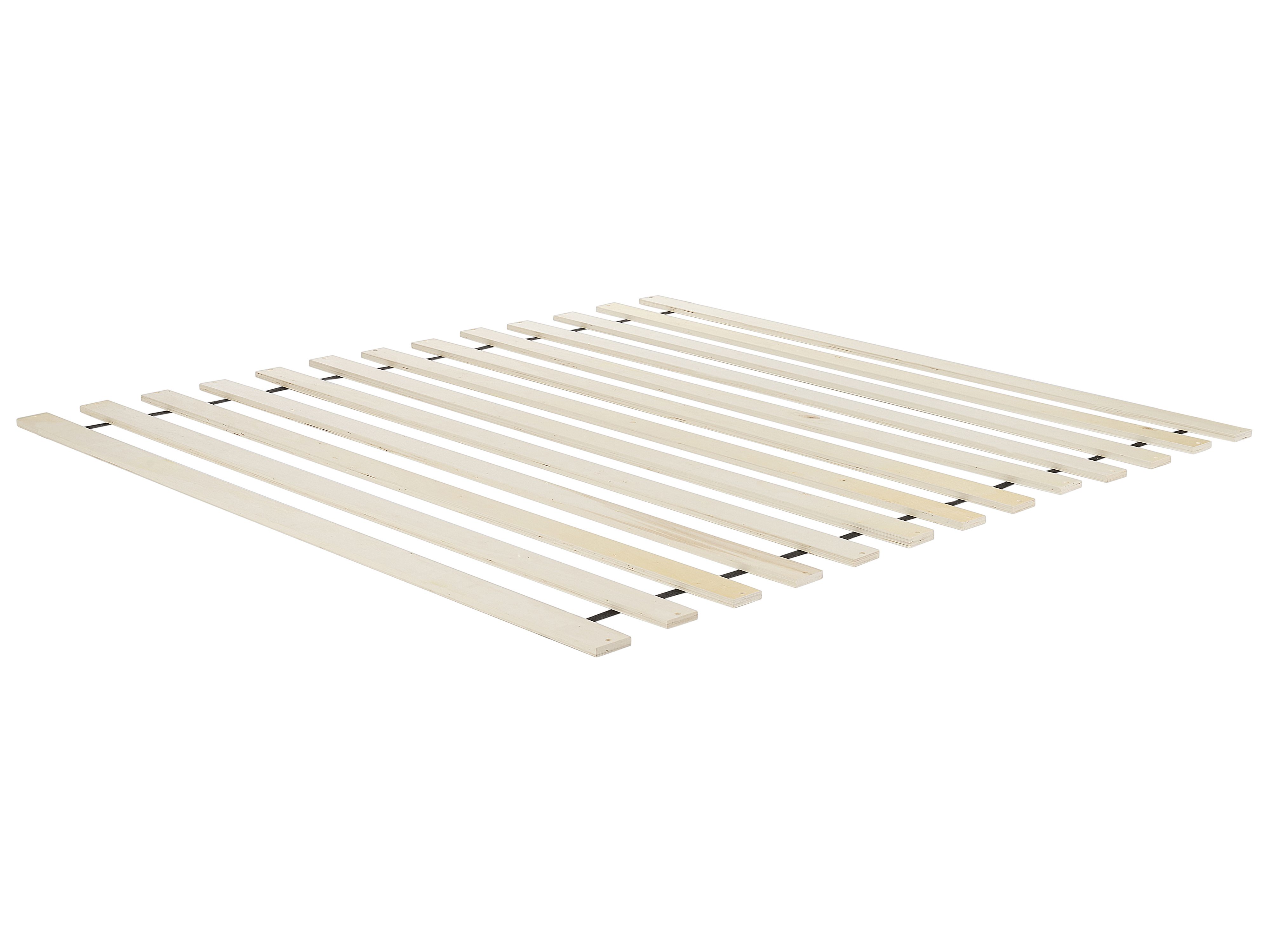 Hemelbed Hout HAILLICOURT 180 x 200 cm Lichtbruin