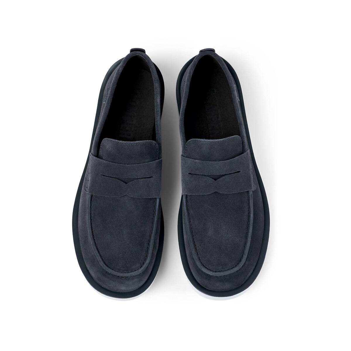 CAMPER<br>Mocassins de couro