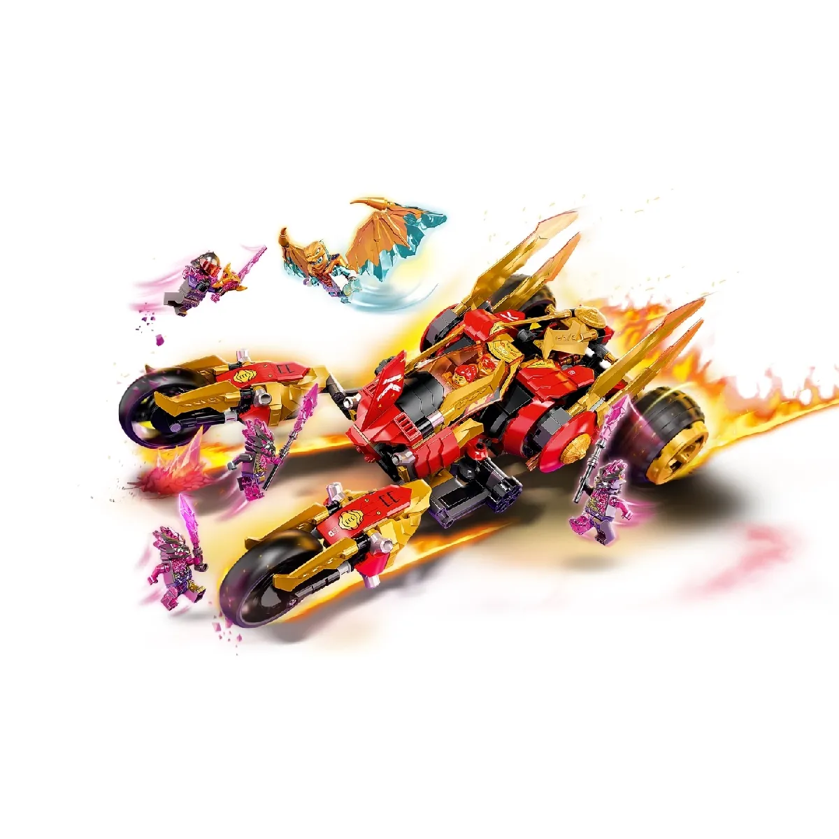 LEGO Ninjago 71773 Tout-Terrain Dragon d'Or de Kai