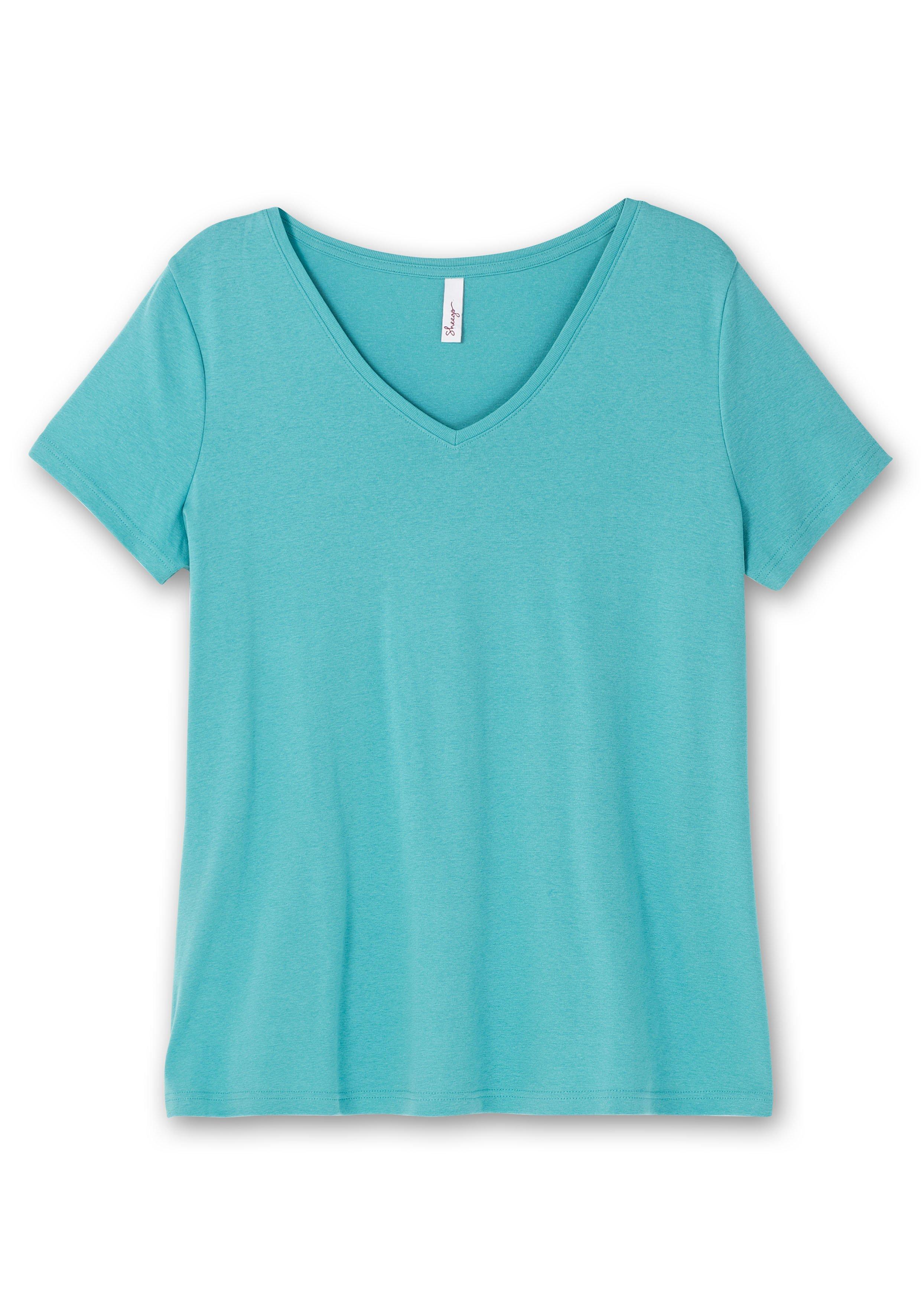 T-Shirt mit V-Ausschnitt
