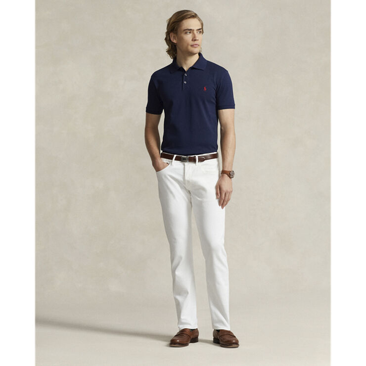 Polo Ralph Lauren Slim Fit Stretch Mesh Polo Blå