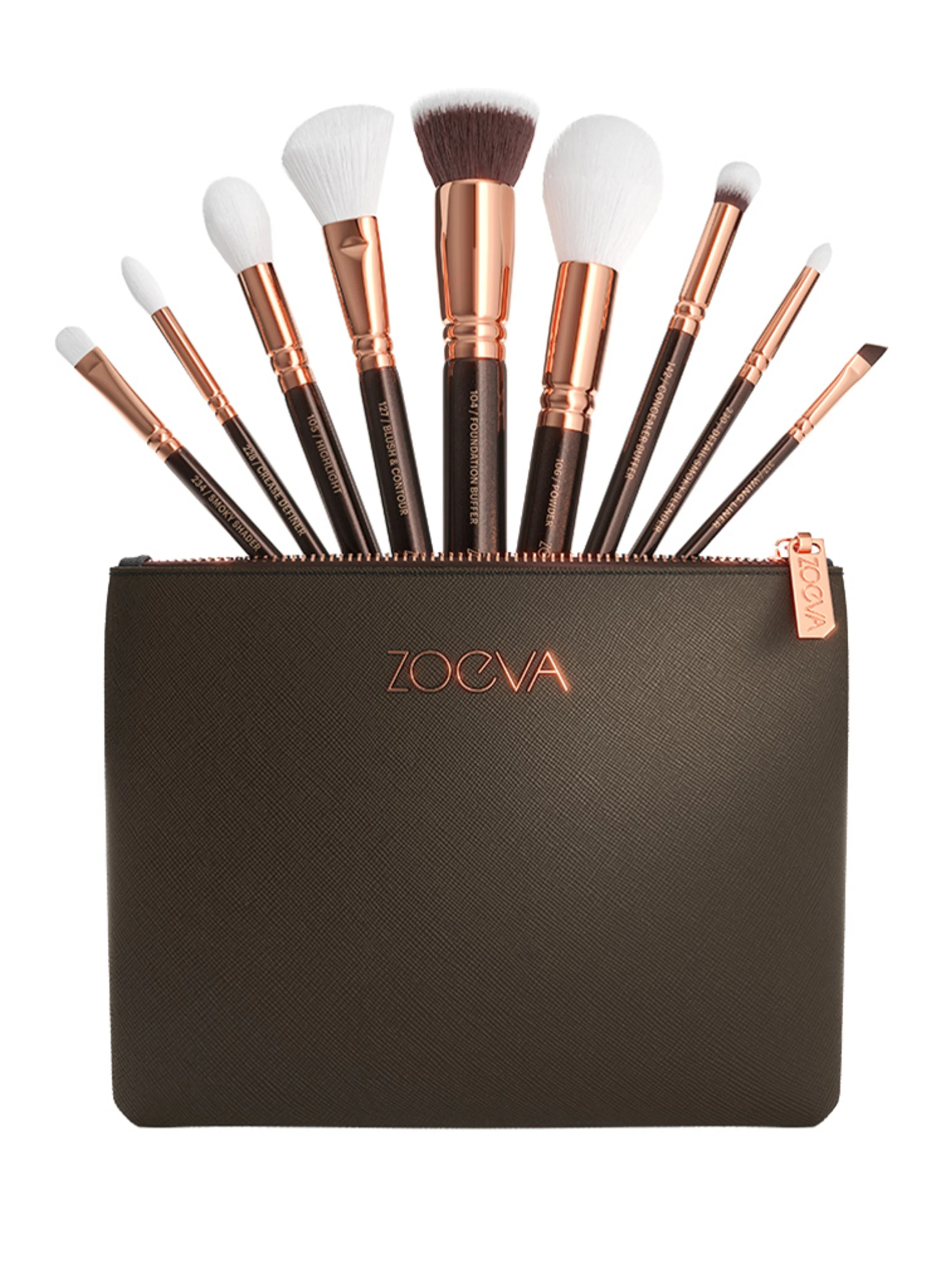 ZOEVA THE COMPLETE BRUSH SET - ROSÉ GOLDEN EDITION