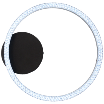 Brilliant plafondlamp Aurelia 11W 1210lumen zwart