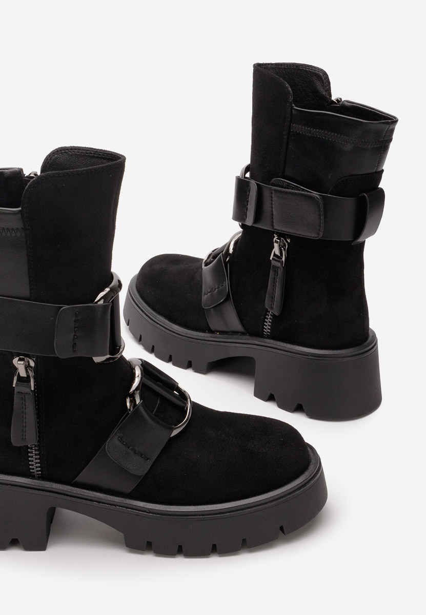 Bottines hautes femme noires Evelyn