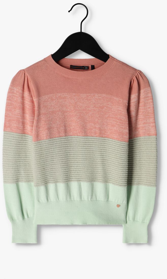 NONO groene nono trui kira colourblock round neck
