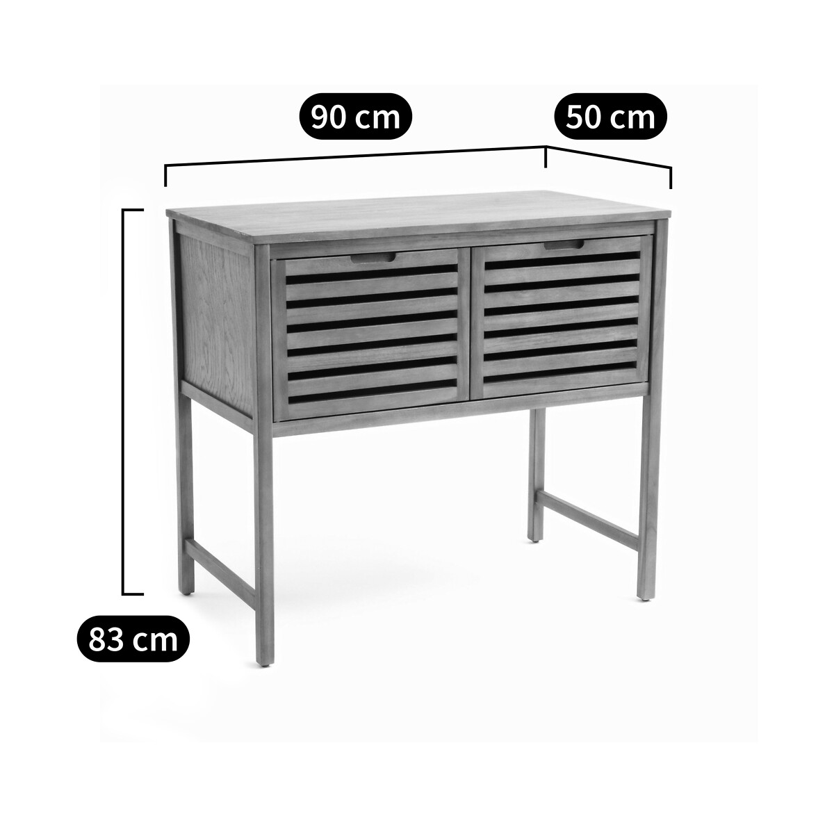 LA REDOUTE INTERIEURS<br>Móveis de casa de banho Hauméa, acácia, L90 cm