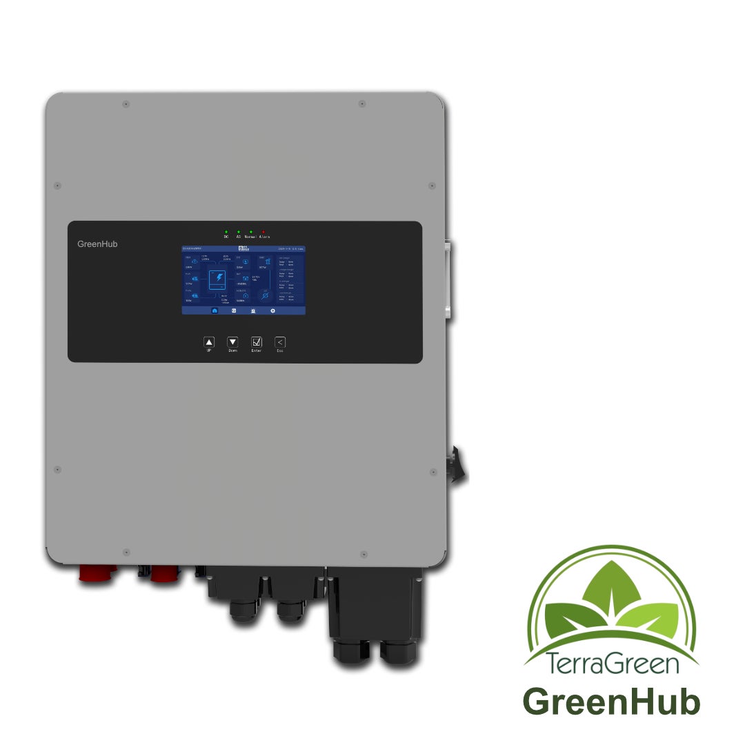 TerraGreen - GreenHub Premium Set: Krachtig 20 kWh batterijopslagsysteem – modulair uitbreidbaar tot 40 kWh, energiemanagementsysteem & 14 kWh omvormer. Voor fotovoltaïsche installaties. – Aanbieding voor particuliere klanten.