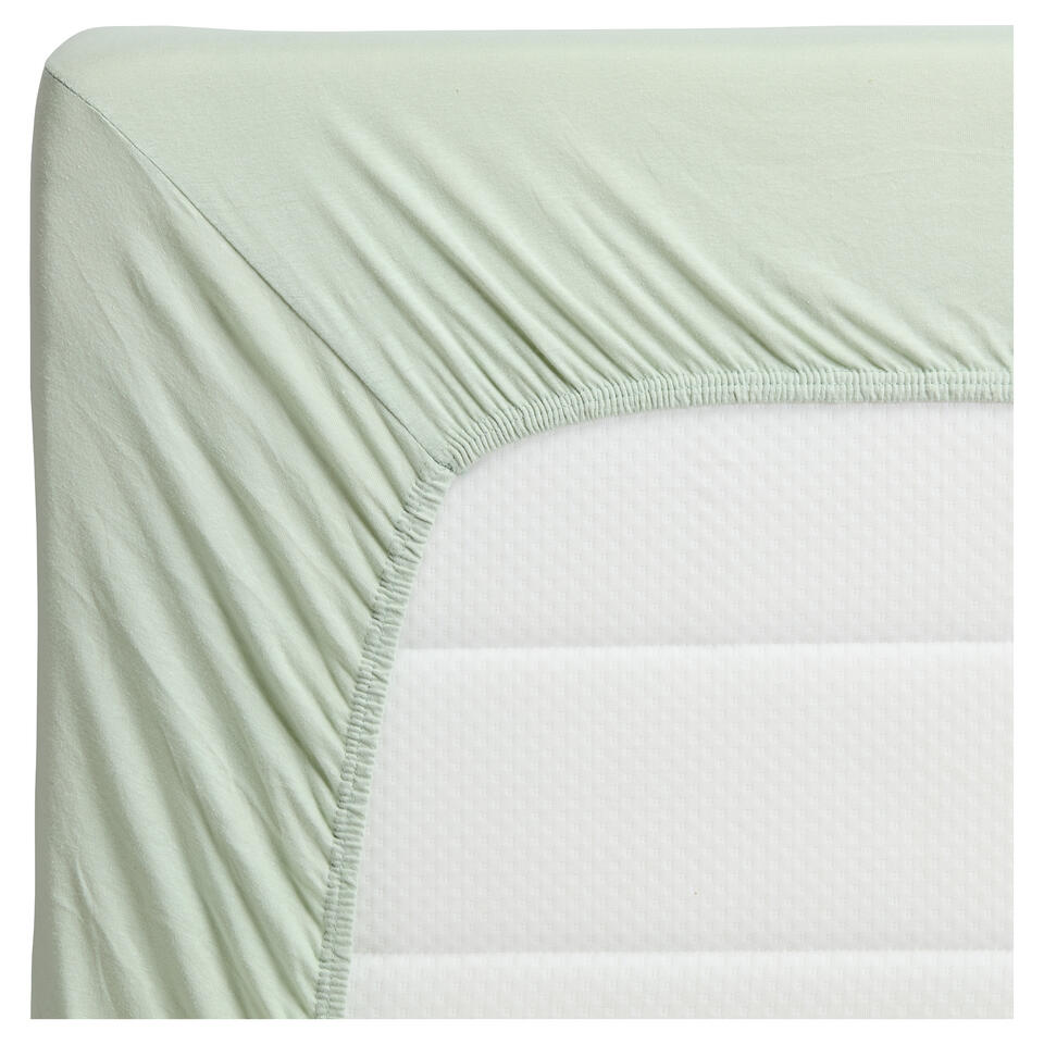 Hoeslaken Jersey Groen 200x160 cm