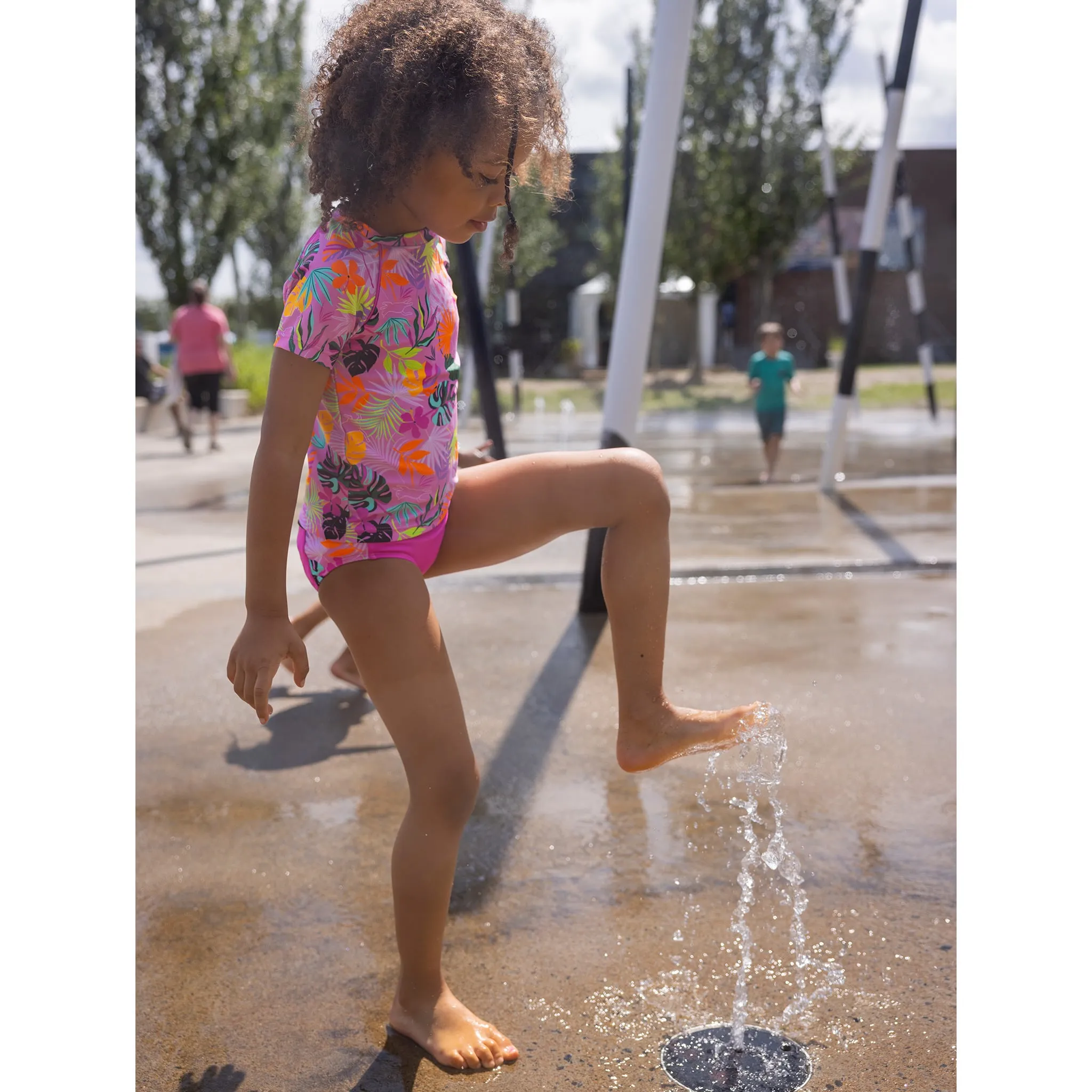 Nanö Maillot UV 2 Pièces Hibiscus 3-6ans