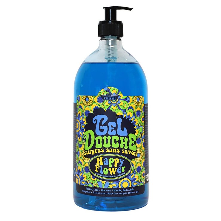 Gel douche Happy Flower bergamote violette 1 litre