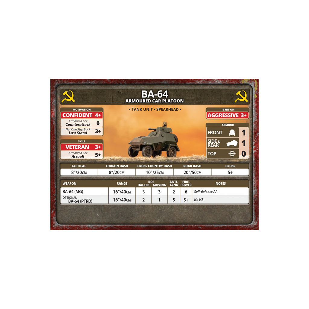Flames of War - BA-64 Armoured Car Platoon