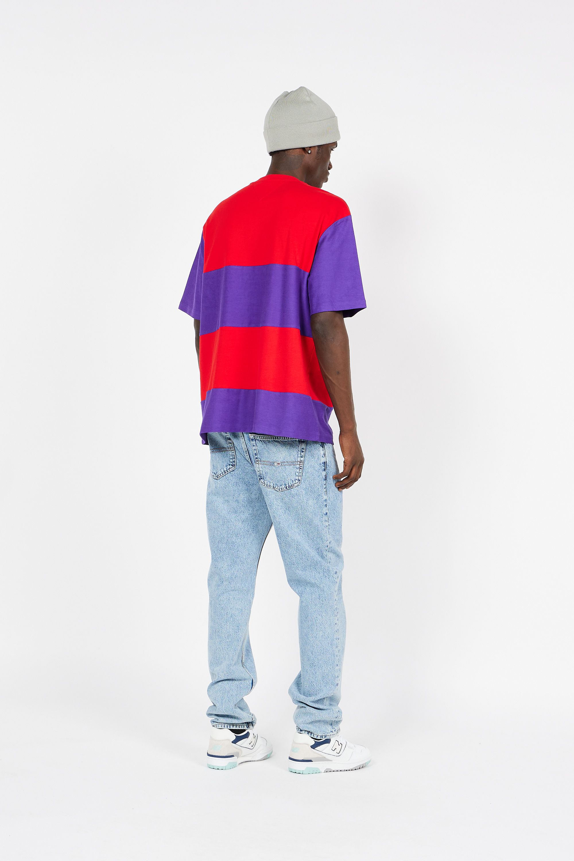 TOMMY JEANS T-shirt TJM TEXTURE BLOCKED Rouge
