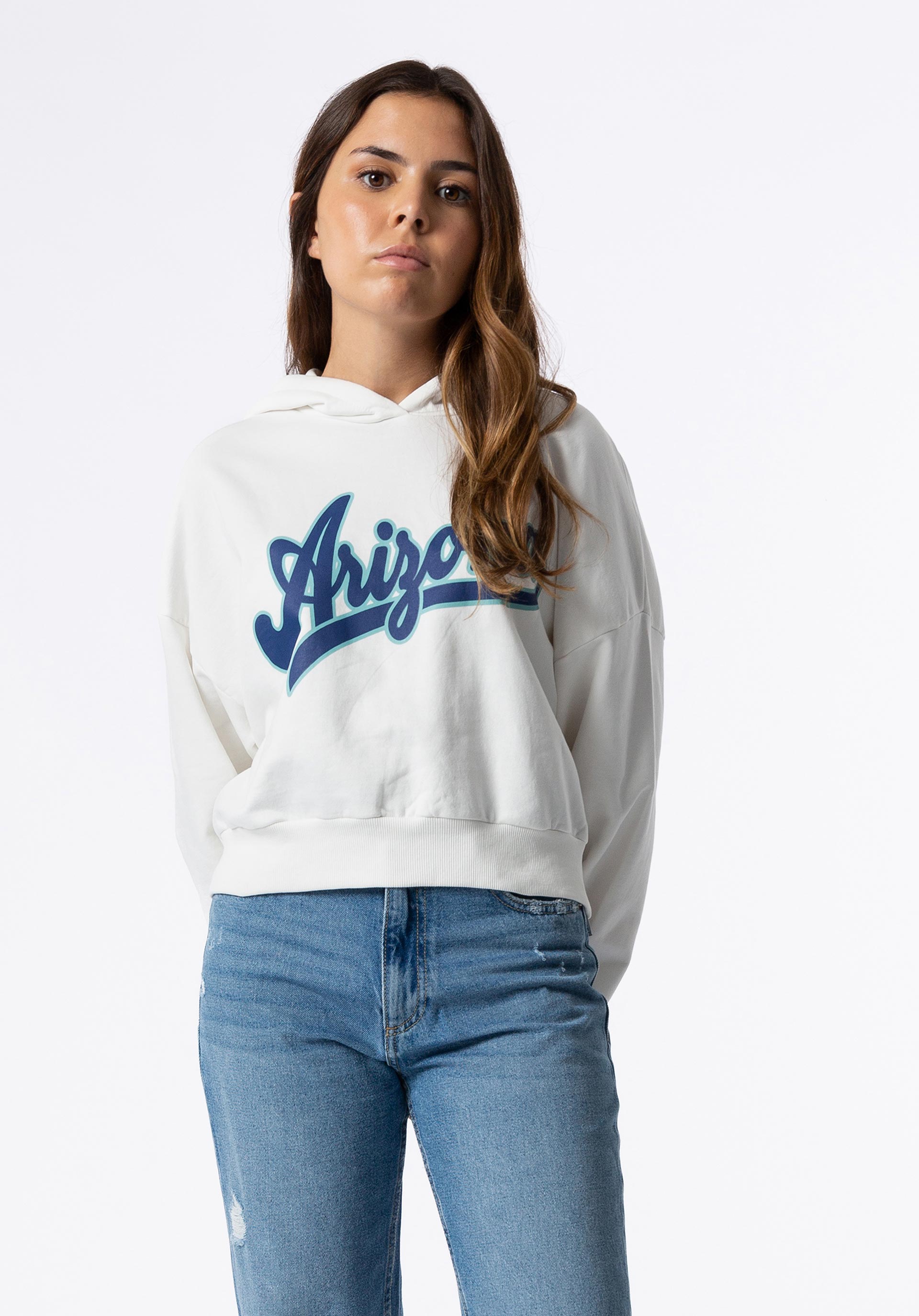 Hoodie com Estampado Frontal