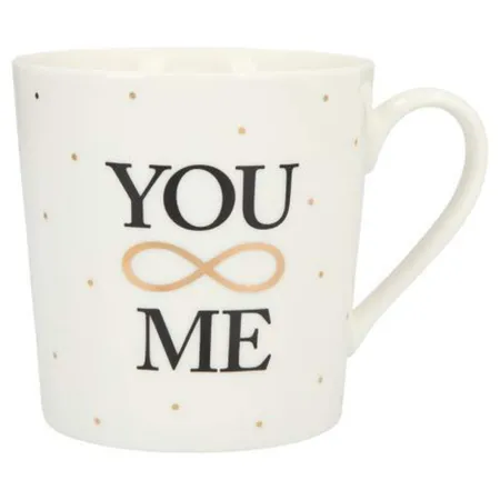 Depesche Porzellan Becher mit Sprüchen - You & Me