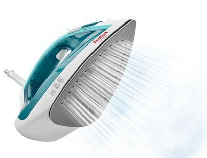 TEFAL Dampstrygejern FV1710 Dampstrygejern, 1800 W, Vandtankkapacitet 200 ml, Kontinuerlig damp 24 g/min, Dampboost ydeevne 80 g/min, Hvid/grøn