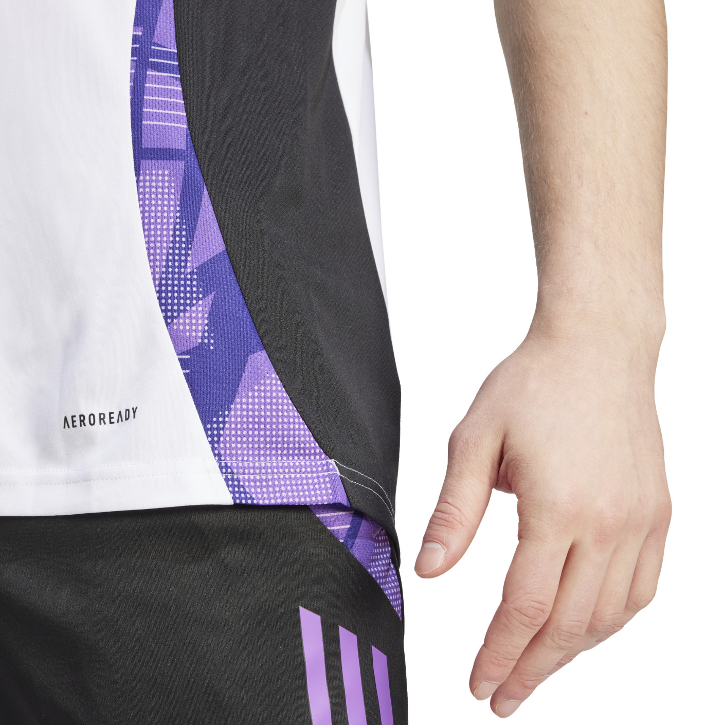 Adidas Duitsland Trainingsshirt 2024-2026 Wit Zwart Paars