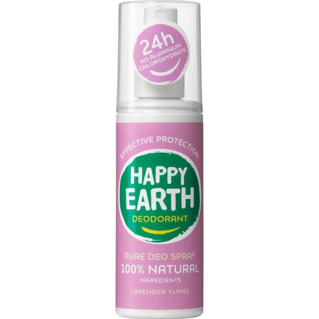 Happy Earth 100% Natuurlijke Deodorant Spray Lavender Ylang 100 ML
