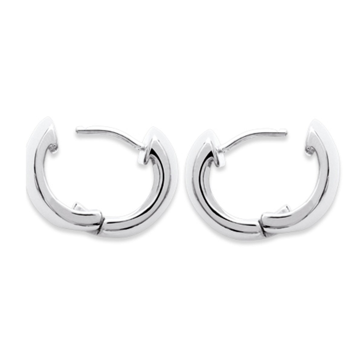 Boucles d'oreilles Brillaxis créoles larges argent