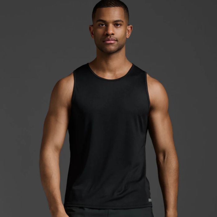 2XU Herre Singletter Aero Tank Sort