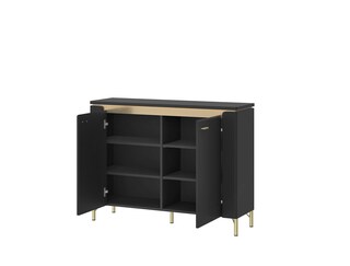 Kommode NORICA 110,4x87,3 cm schwarz matt