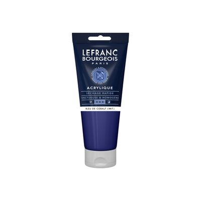 Lefranc Bourgeois - Peinture acrylique - bleu cobalt - 200 ml
