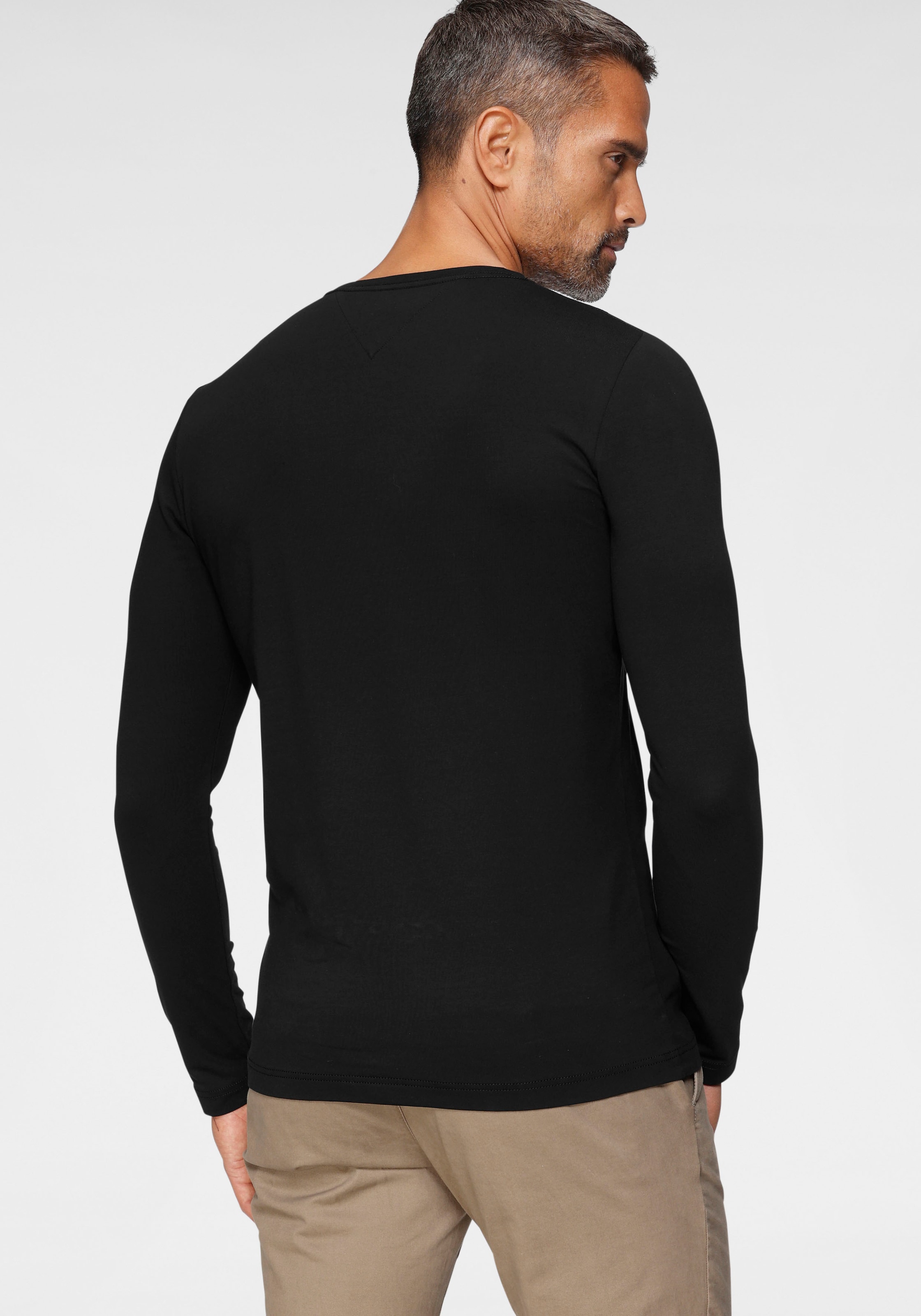 Tommy Hilfiger Langarmshirt »STRETCH SLIM FIT LONG SLEEVE«, aus Baumwollstretch