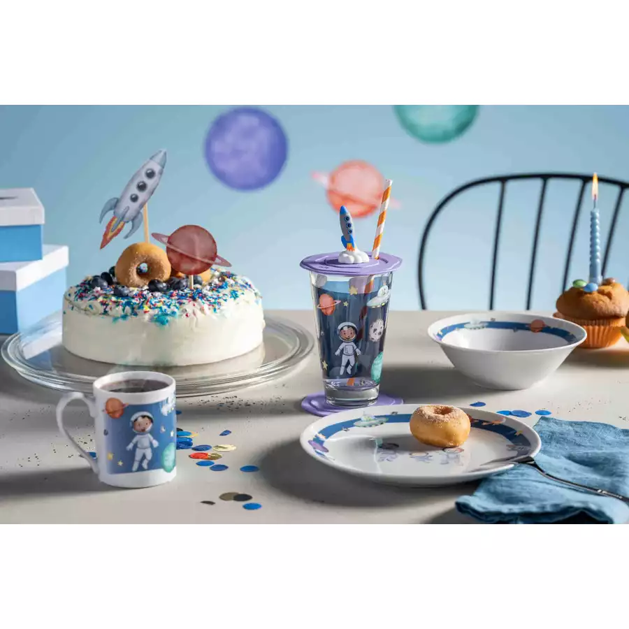 Leonardo Kinderbecher Bambini Avventura 215 ml & 300 ml 2er Set blau