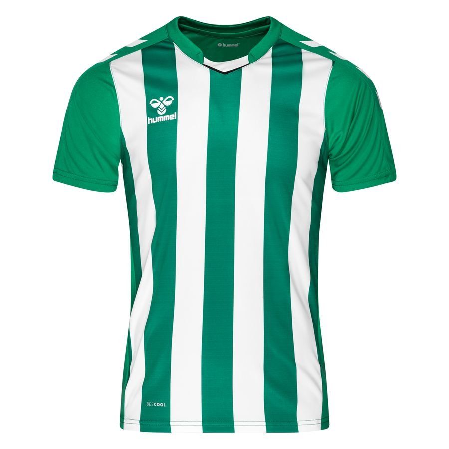 Hummel Maillot Core Striped - Vert/Blanc Enfant