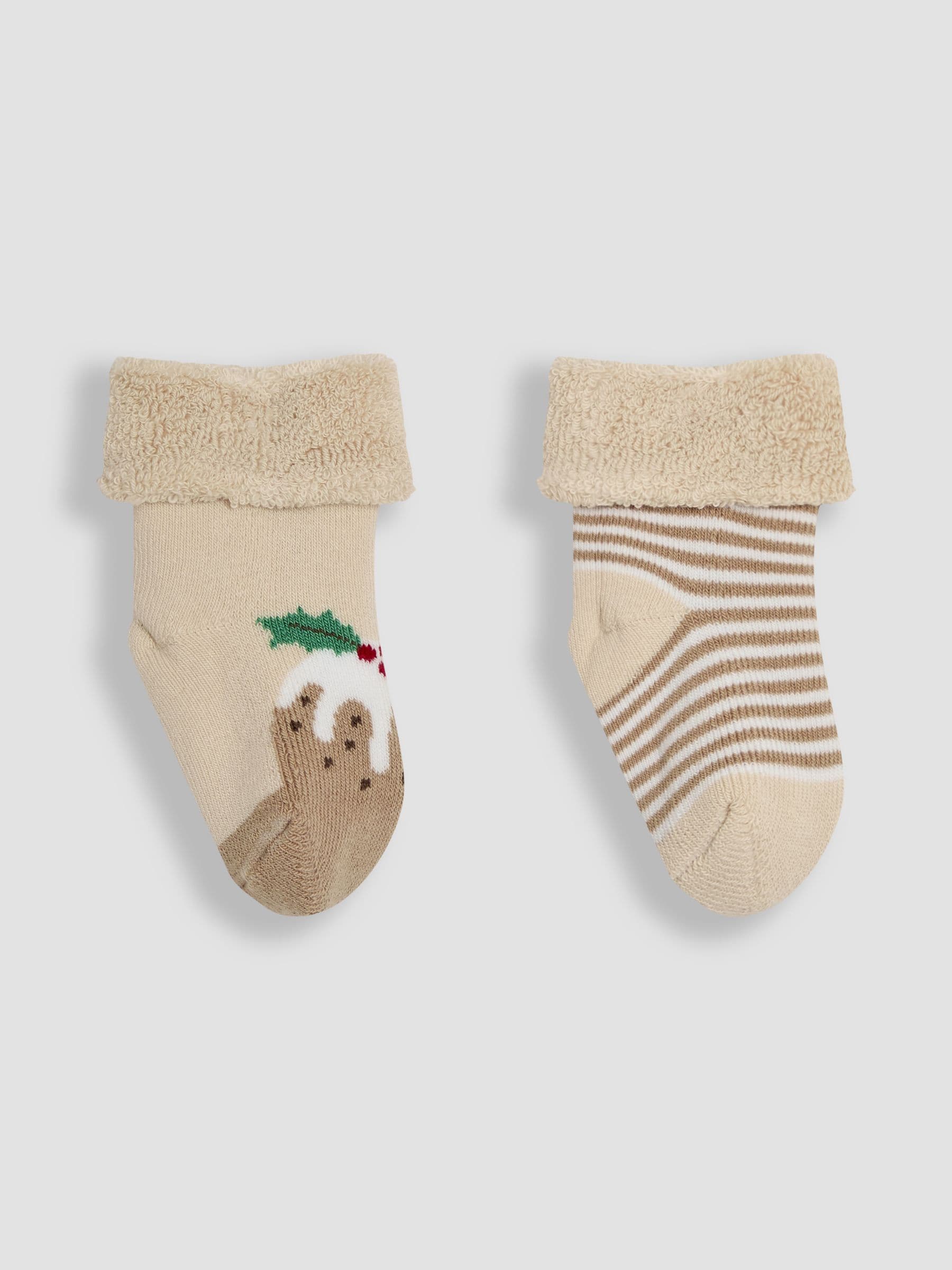 Jojo Maman Bébé - verpakking van 2 paar kerstsokken