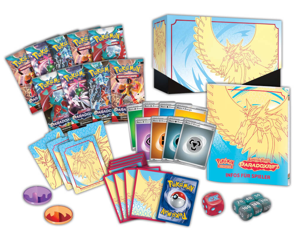 Pokémon-Sammelkartenspiel: Top-Trainer-Box Karmesin & Purpur - Paradoxrift