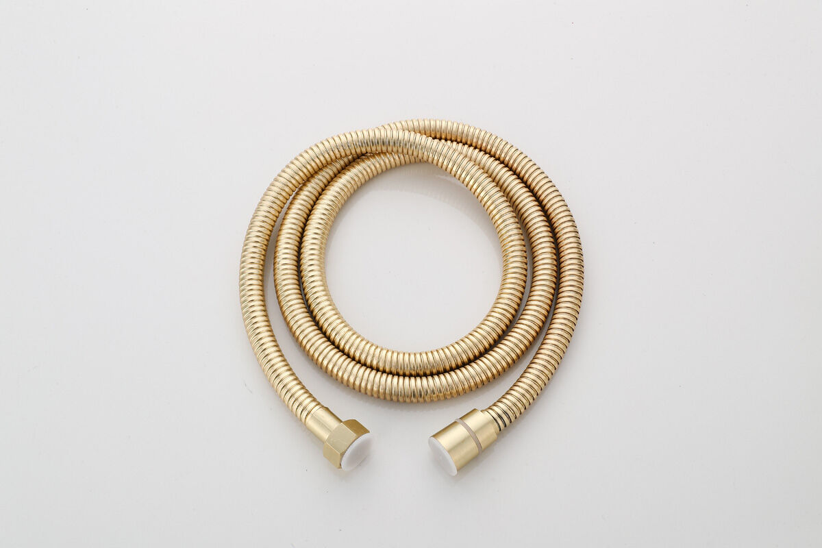 Saniclear Brass inbouw regendouche rond met 20cm hoofddouche, plafondarm en 2 standen handdouche geborsteld messing - mat goud