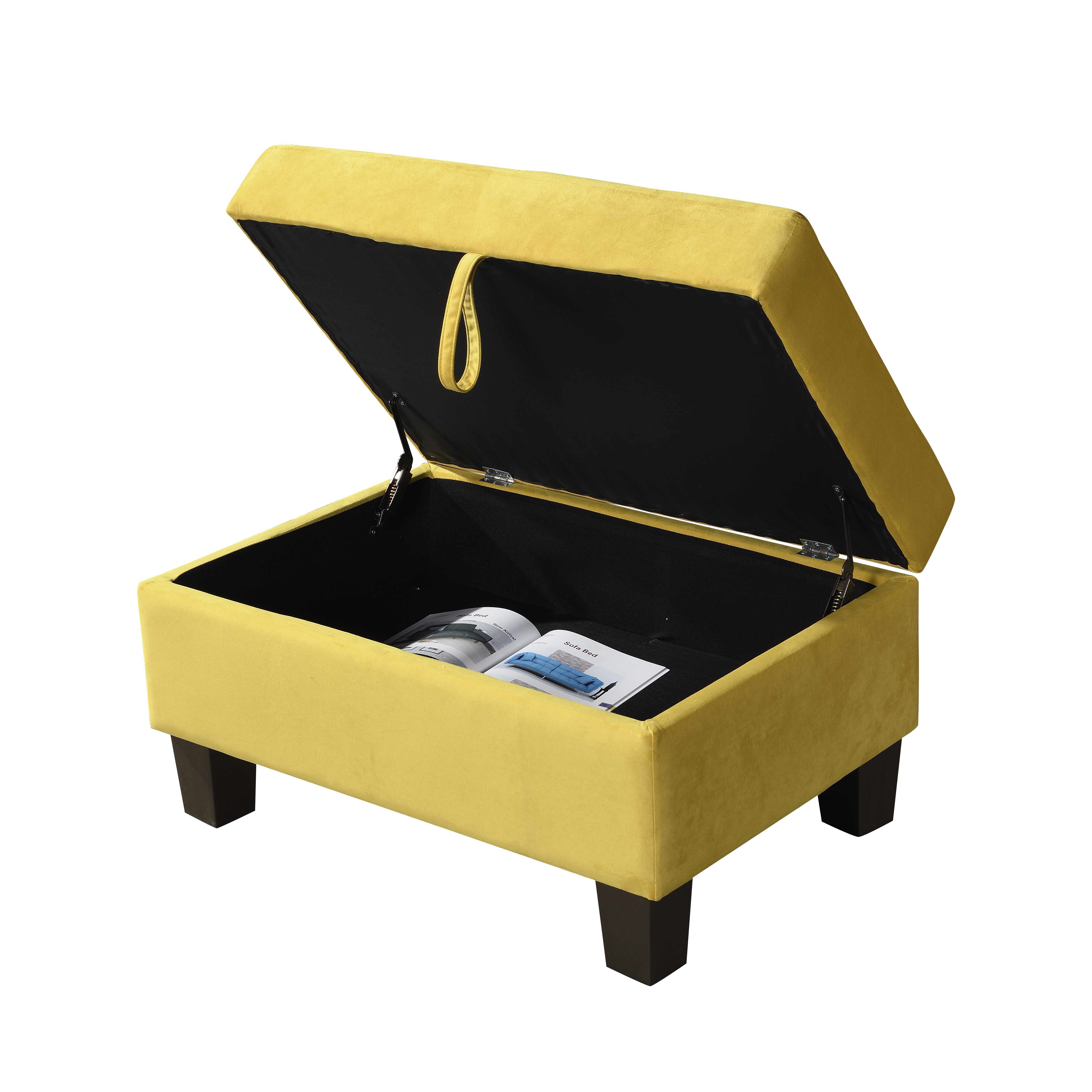 HOME DELUXE Sofa ROM mit Hocker - versch. Farben - Gelb