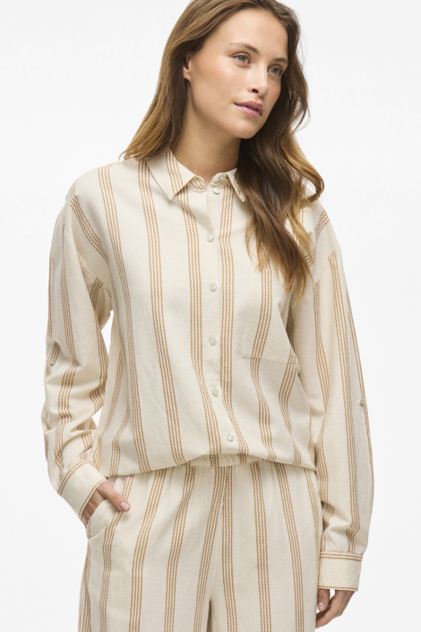 Vila beige dames blouse