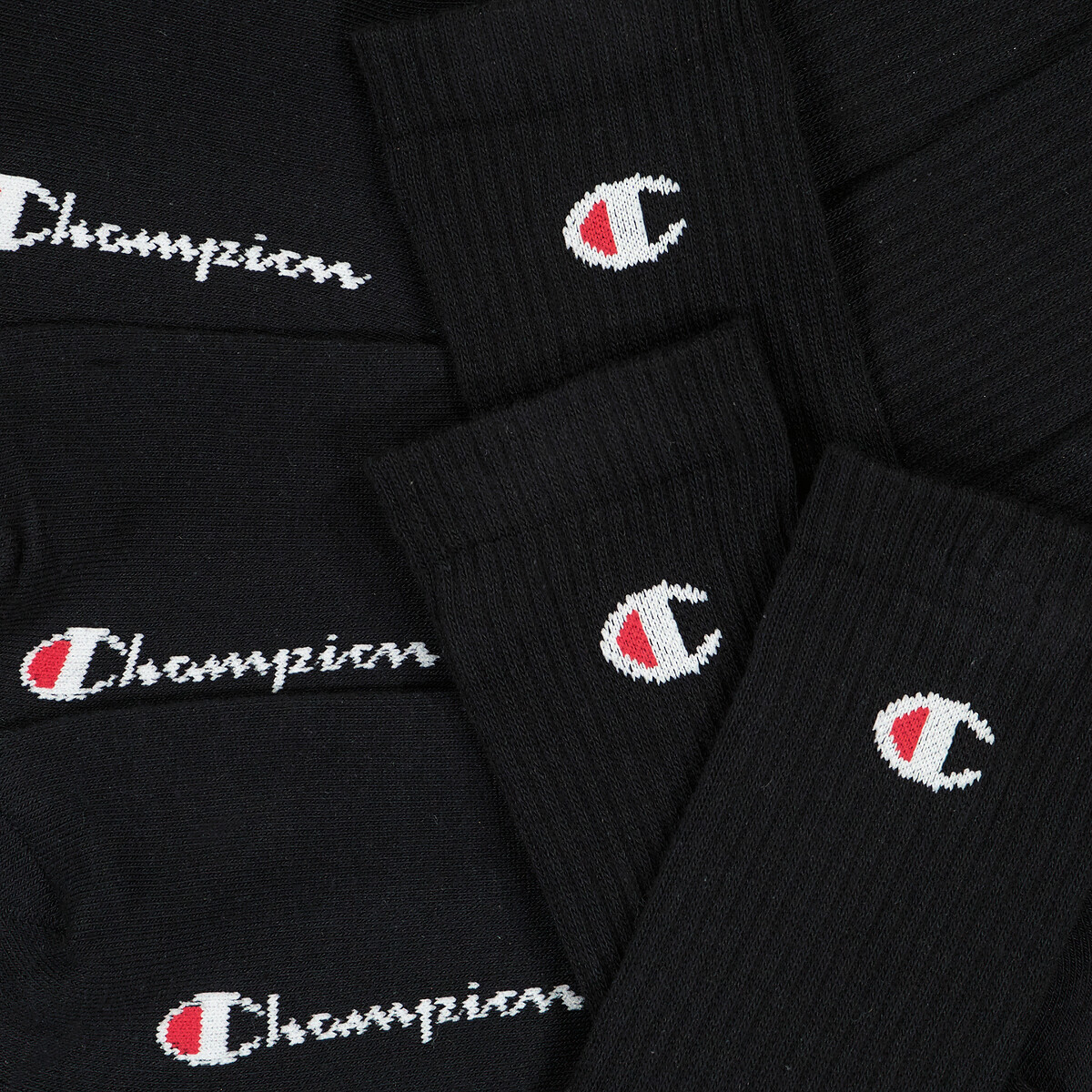 CHAMPION<br>Conjunto de 6 pares de meias com logotipo