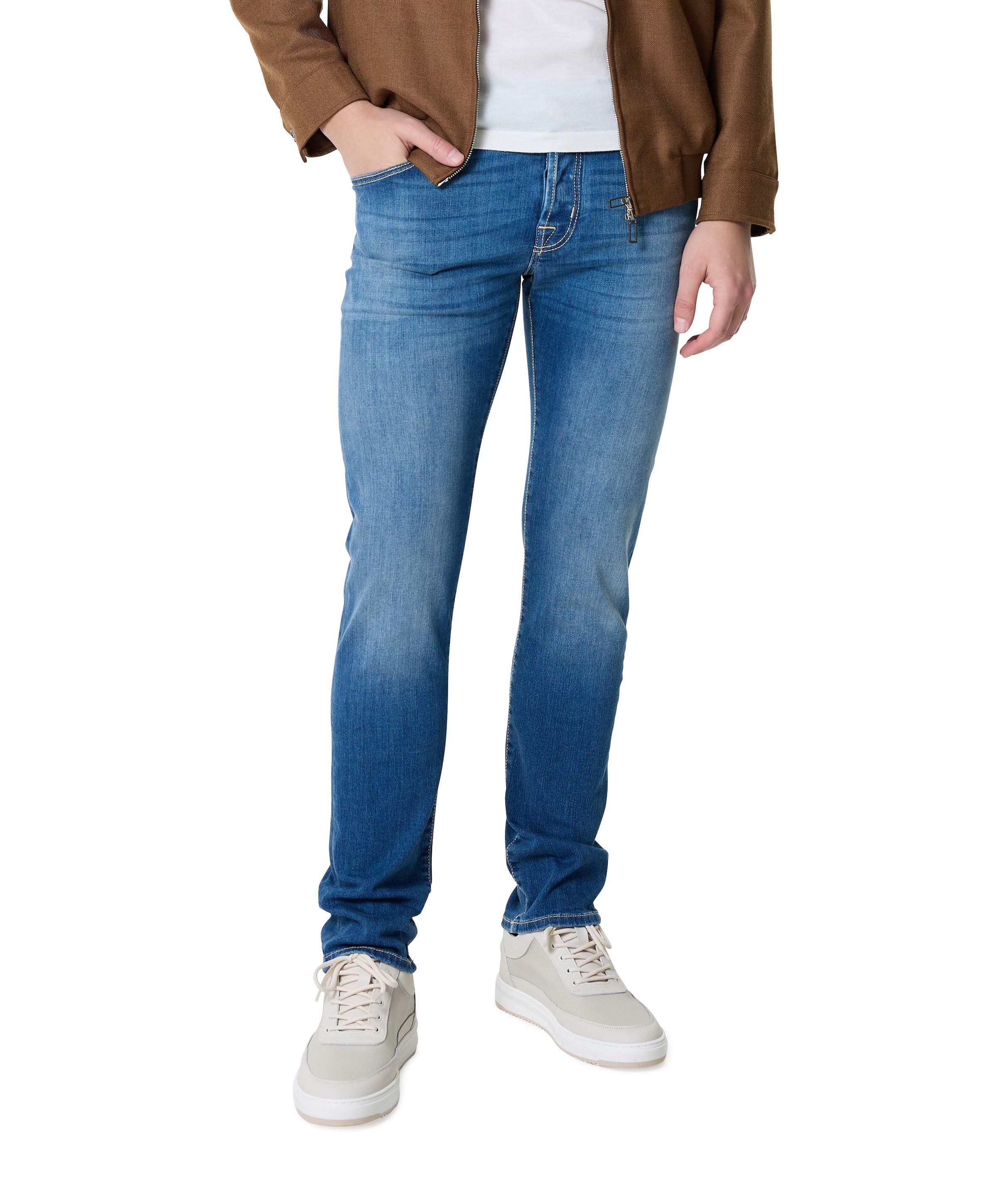 Jacob Cohën Nick Slim 5 Pocket heren jeans blauw
