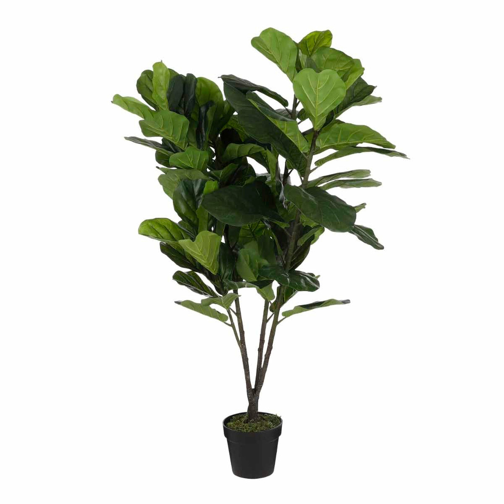Mica decorations plante artificielle ficus - 80x80x150 cm - plastique - vert