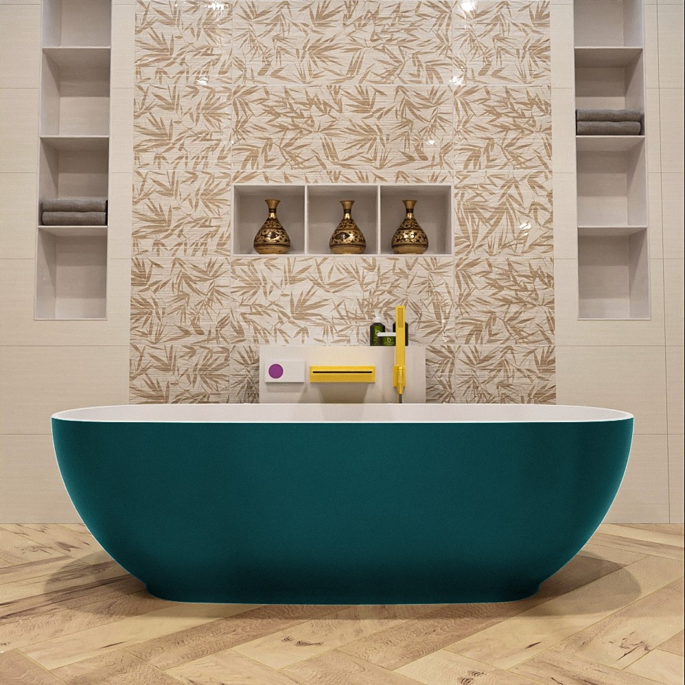 Mondiaz Rock vrijstaand bad 170x70cm kleur smag/talc